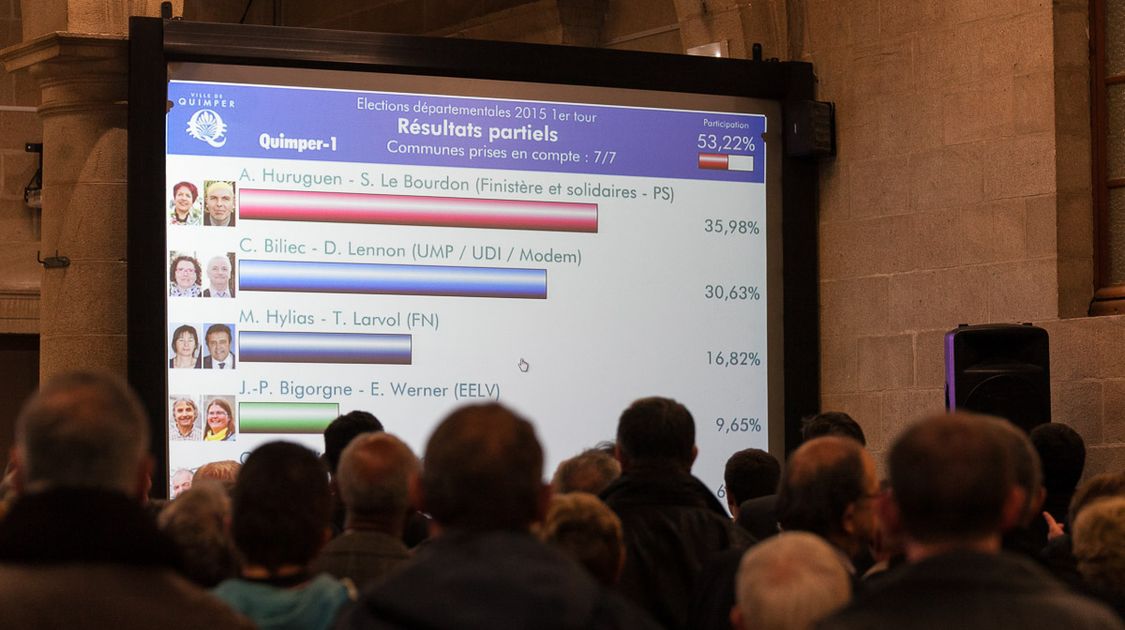 Premier tour des départementales 2015 - Soirée électorale en mairie centre (7)