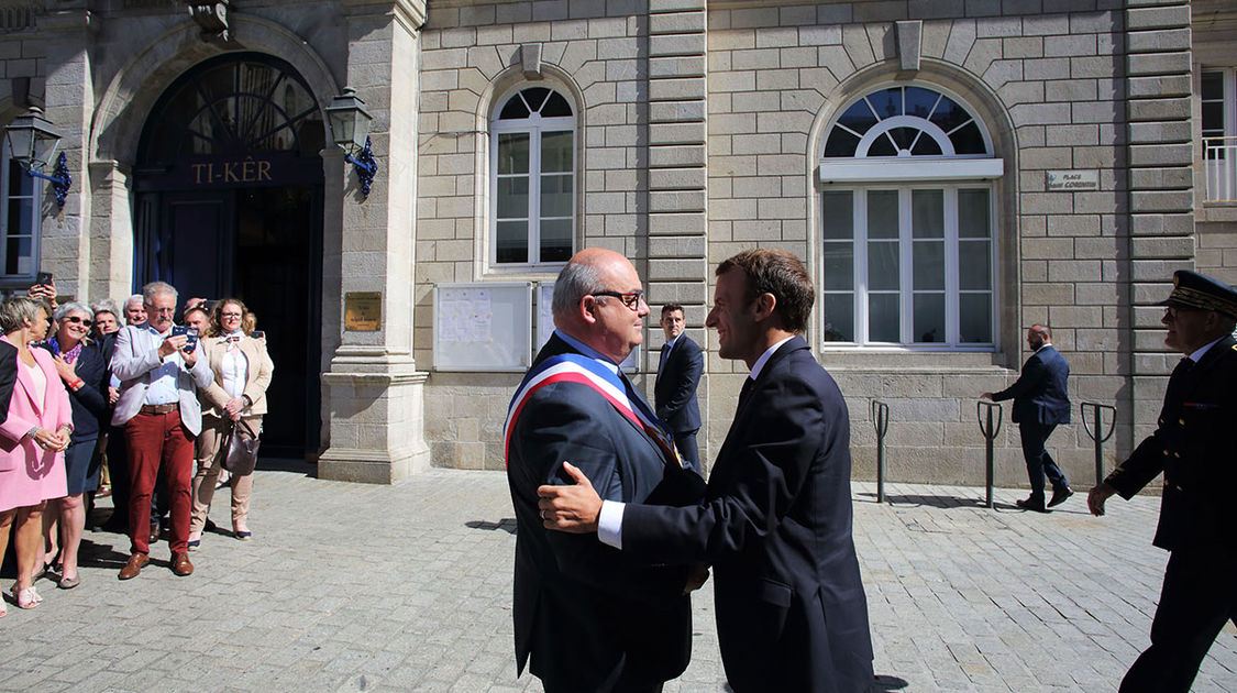 Visite du Président de la République Emmanuel Macron à Quimper (1)