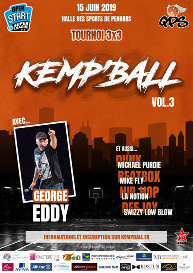 L'afiche de la 3e édition du Kemp'ball.