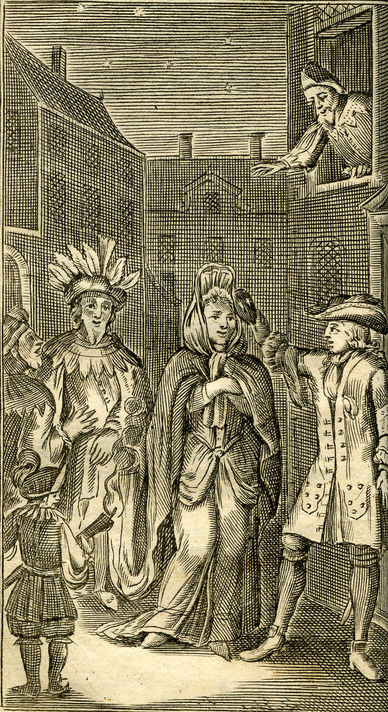Gravure extraite des oeuvres de Molière 1692