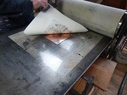 Tirage d'après la plaque gravée de Jean Moulin