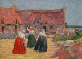 Les Batteuses de blé (1886) Huile sur toile