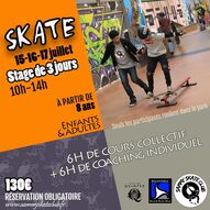 Stage de skate de 3 jours