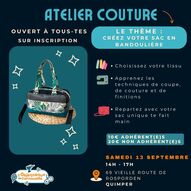 Atelier couture : sac à main en bandoulière