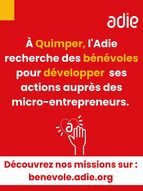 Devenez bénévole à l'Adie Quimper et soutenez l'économie locale !