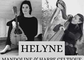 Duo Helyne : Elsa Chanez à la mandoline et Eihwaz à la harpe