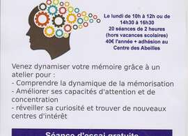 Séance d'essai, atelier mémoire