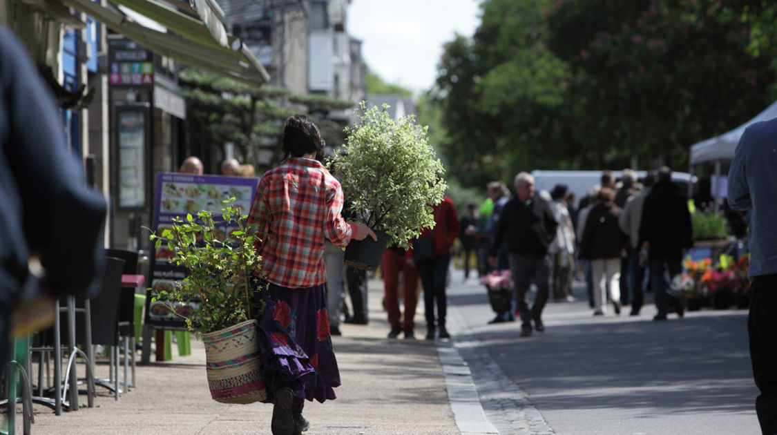 Le 10 mai 2015, le marché de la fleur d'été de retour sur les quais de l'Odet.