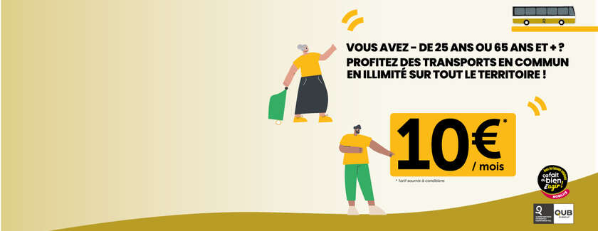 Un pass bus à 10€ pour les jeunes et les séniors