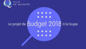 Le budget 2018 de la ville de Quimper à la loupe (1)