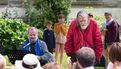 Le comédien Michaël Lonsdale et le pianiste Patrick Scheyder ont donné une représentation du spectacle des Jardins et des hommes dans le jardin du théâtre Max Jacob le 25 juin (15)