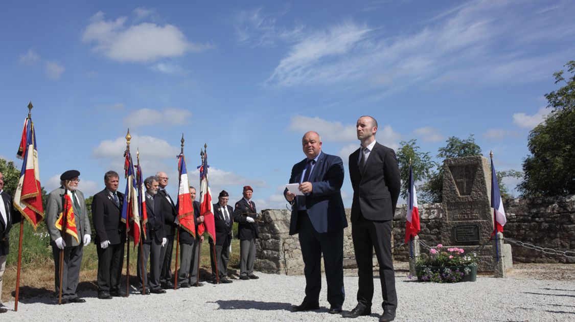 Commémoration du souvenir des résistants morts aux fermes du Guellen, Penhoat et Kergrenn (20)