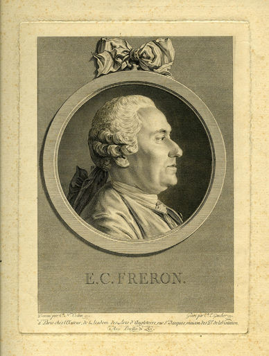 Portrait d'Elie Fréron, critique littéraire et franc-maçon