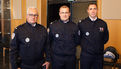 Les trois policiers récompensés (de gauche à droite) : Denis Coadou, Christian Deschênes et Kevin Richard.