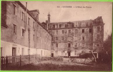 La maison de justice de Quimper transformée en poste en 1921
