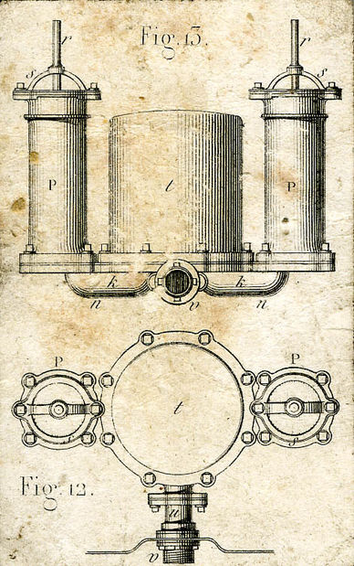 Modèle de pompe à incendie de 1846