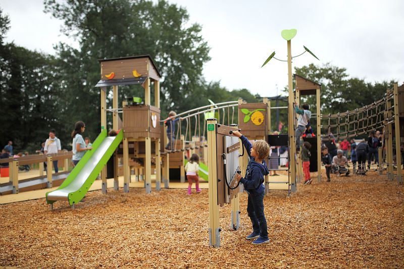 Inauguration aire de jeux du Moulin Vert