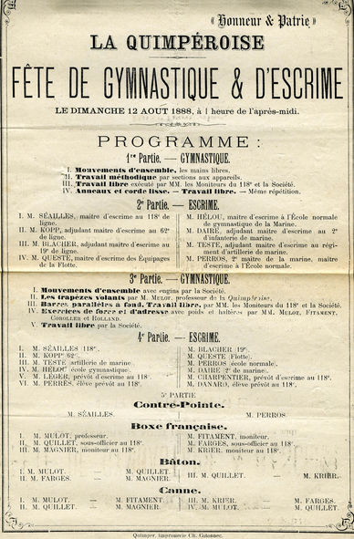 La fête de gymnastique du 12 août 1888