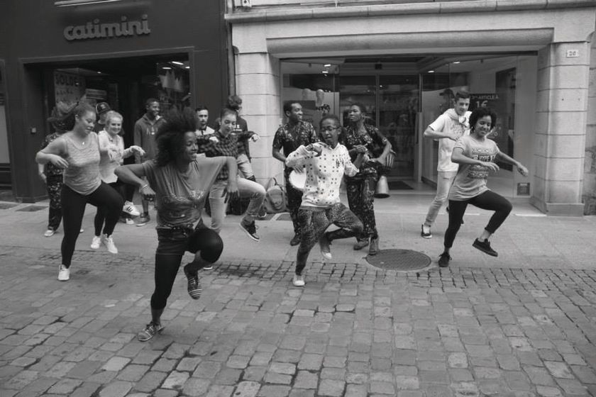 Les danseurs de la Hip Hop New School.