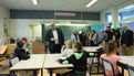 Visite des élus au Corniguel. A l’école de Kervilien. L’établissement compte 11 classes pour 277 élèves. Il bénéficie d’équipements numériques innovants.