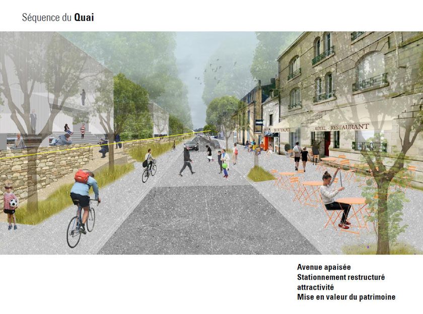Les avenues de la Gare et de la Libération