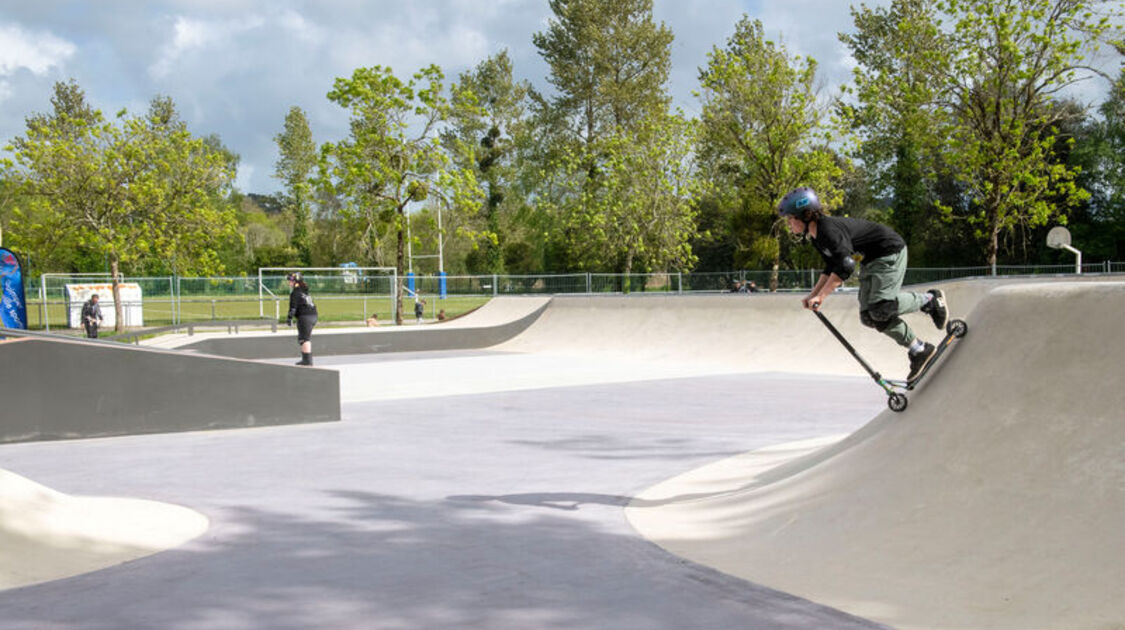 Inauguration du nouveau Skatepark à Creach Gwen