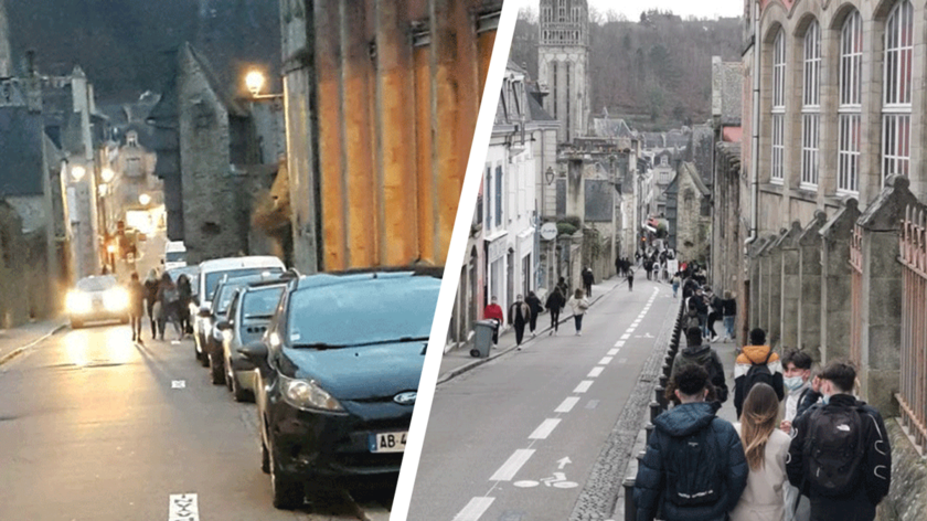 Mise en place d’un cheminement piéton et un double-sens cyclable rue Elie-Fréron