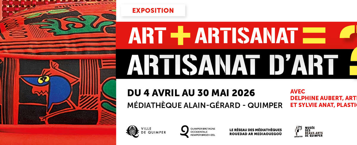 Art + artisanat = artisanat d’art ? : Une exposition à découvrir à la médiathèque Alain-Gérard du 4 avril au 30 mai