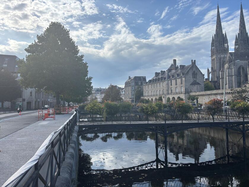 Réaménagement des quais de l’Odet : réouverture des passerelles piétonnes 