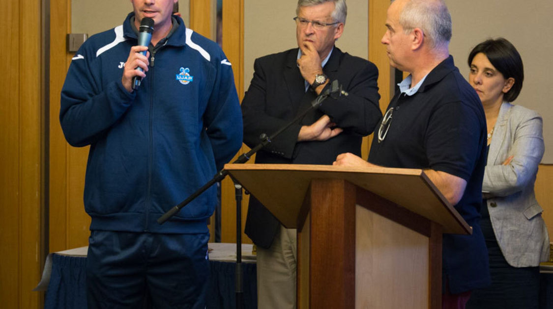 Aymeric Collignon, coach de l'UJAP.