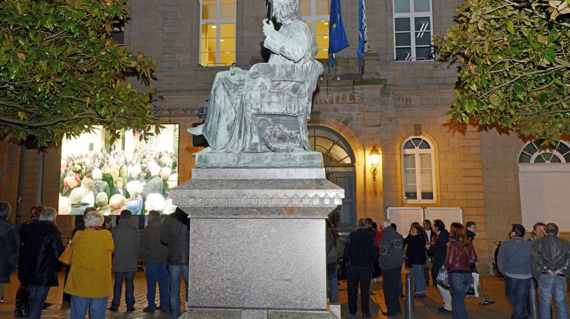 Lors du premier tour des municipales 2014 à Quimper