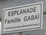 Plaque de rue au nom de la famille Gabaï 