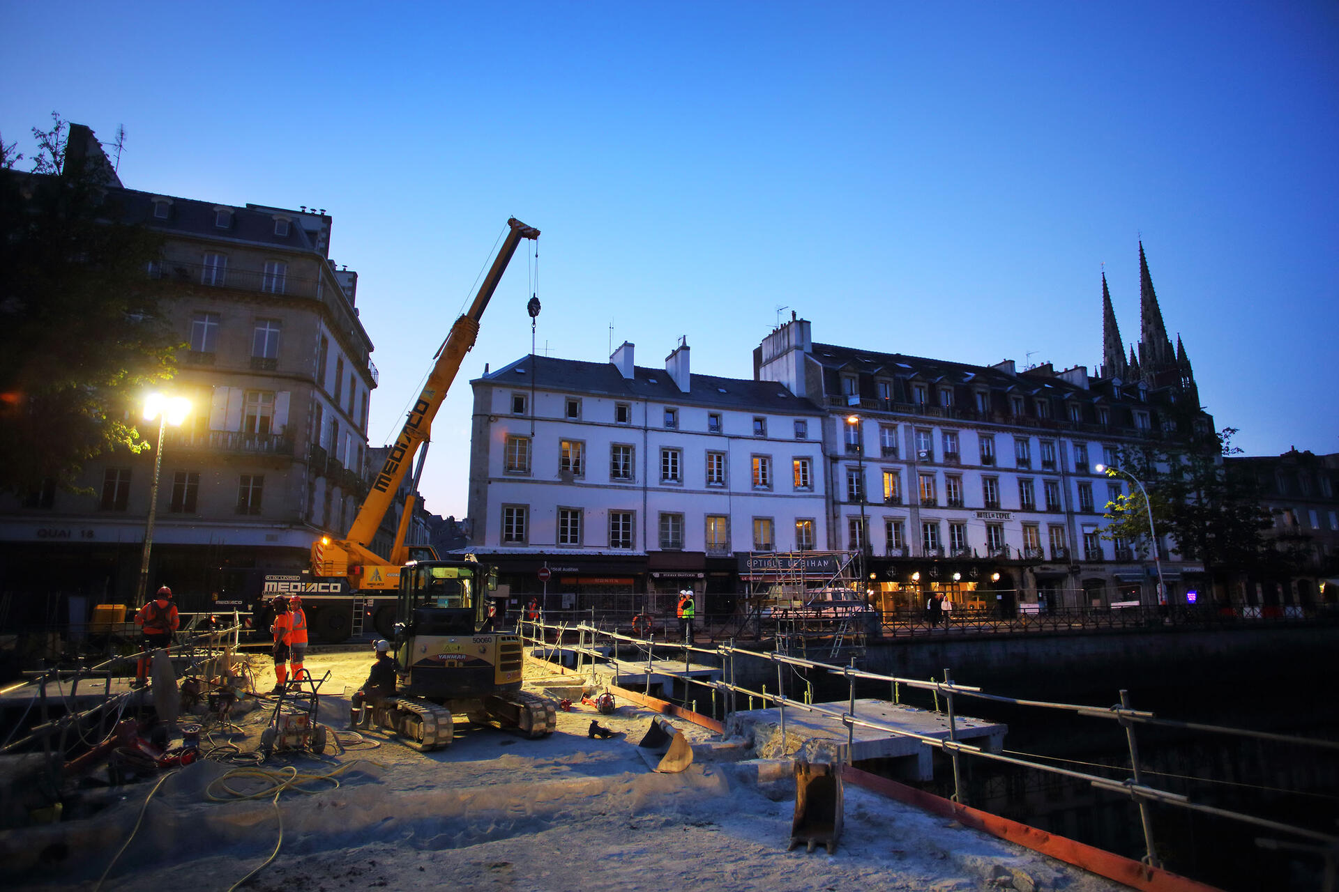 Travaux pont Saint-François