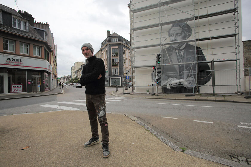 Parcours de la laïcité : un graff à l’effigie d’Aristide-Briand