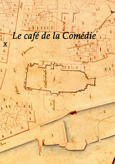 Le café de la Comédie sur la place Saint-Corentin