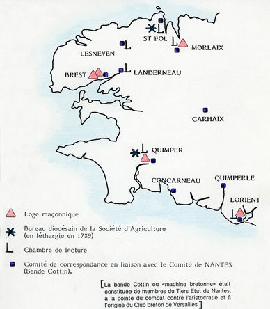 Les loges dans le Finistère à la veille de la Révolution