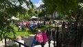 Le comédien Michaël Lonsdale et le pianiste Patrick Scheyder ont donné une représentation du spectacle des Jardins et des hommes dans le jardin du théâtre Max Jacob le 25 juin (12)