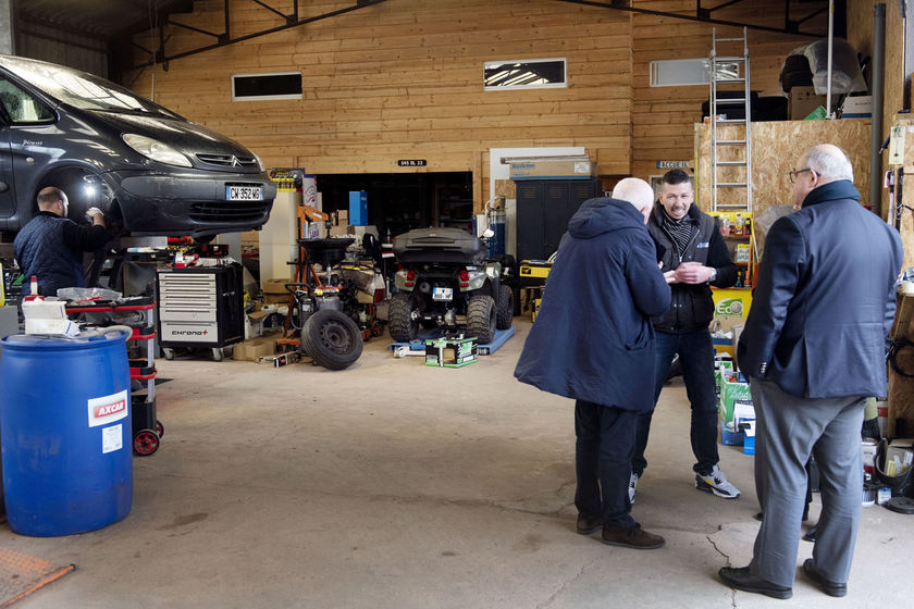 Visite des élus et des services municipaux