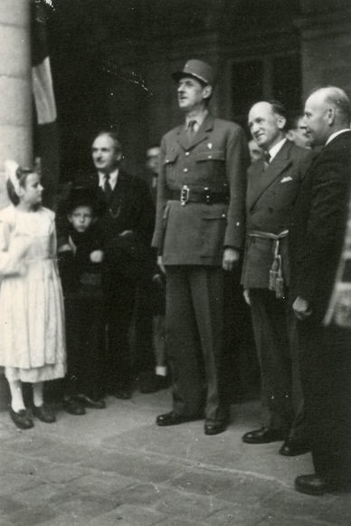 Visite du général de Gaulle en 1945