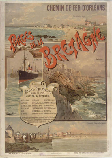 Affiche des chemins de fer d'Orléans 