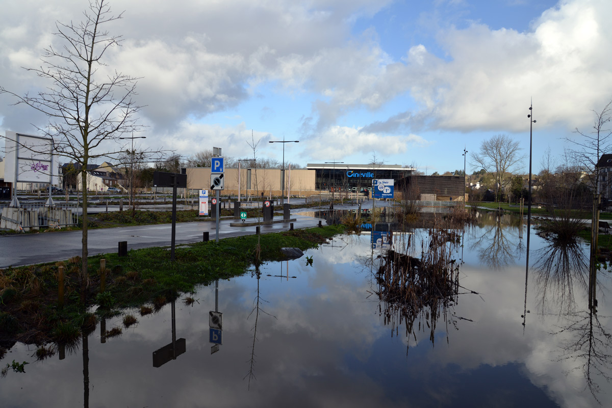 Débordement du Steïr le 7 février 2014