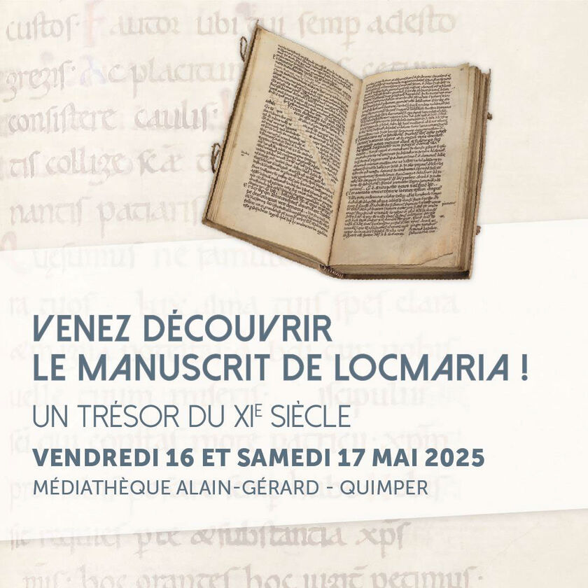 Présentation exceptionnelle du Manuscrit retrouvé de Locmaria à la médiathèque Alain-Gérard les 16 et 17 mai