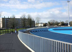 Cité sportive de Penvillers, réfection de la piste d'athlétisme