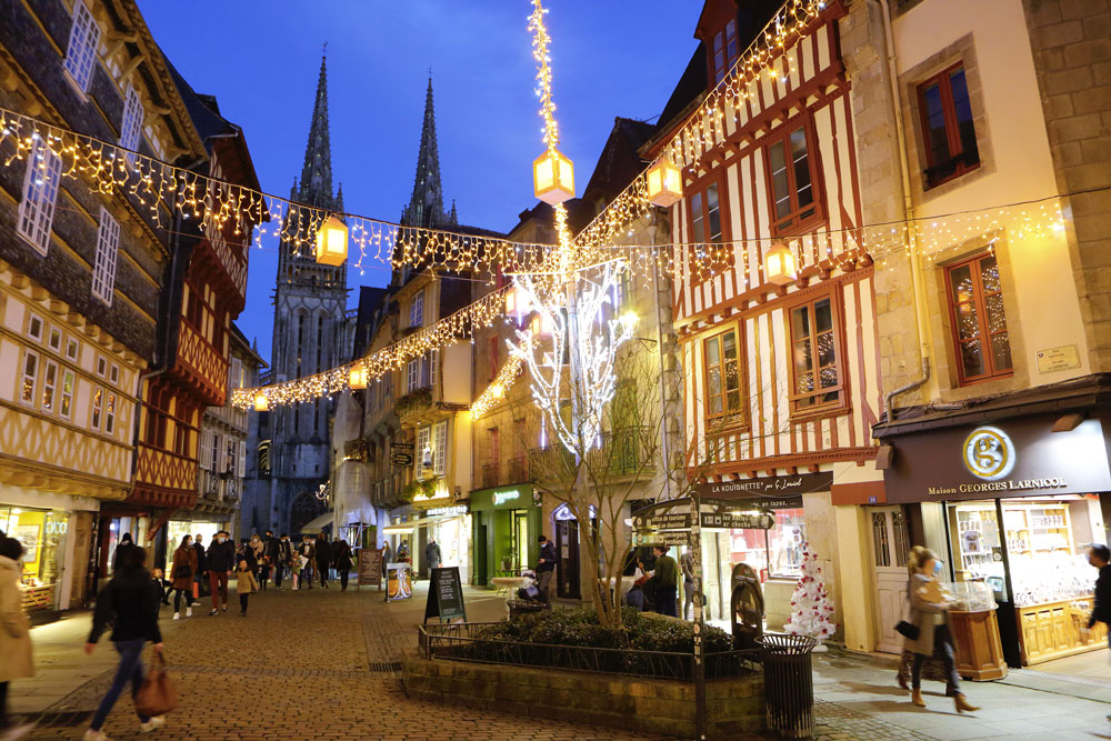 Les illuminations de Noël à Quimper 