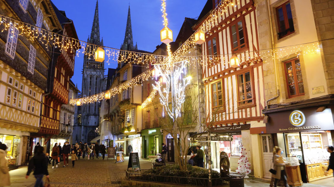 Les illuminations de Noël à Quimper 