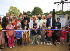 Inauguration aire de jeux du Moulin Vert