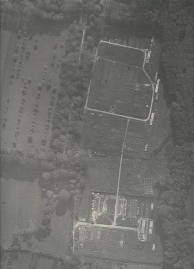 Vue aérienne du camp de Lanniron 
