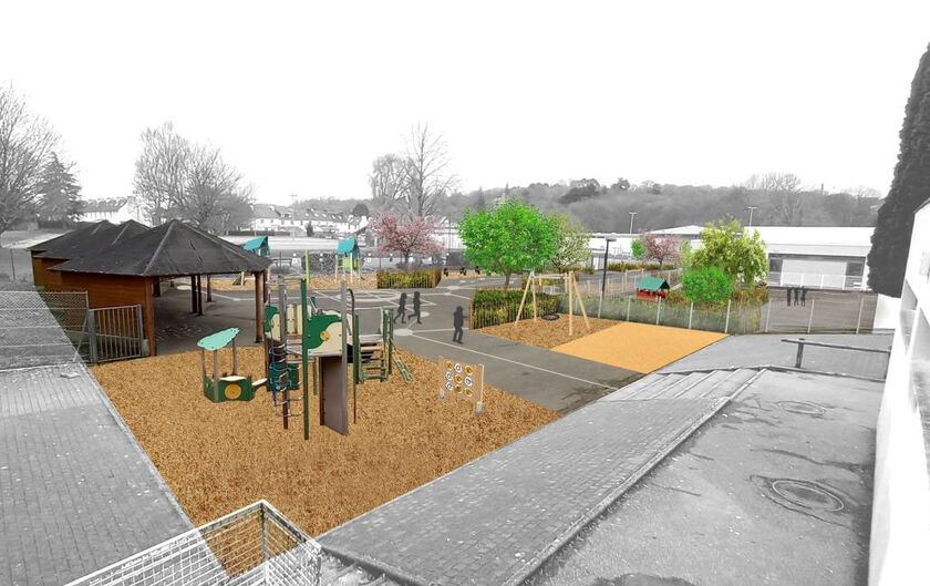 Plantation des végétaux avec les élèves au groupe scolaire Léon Goraguer