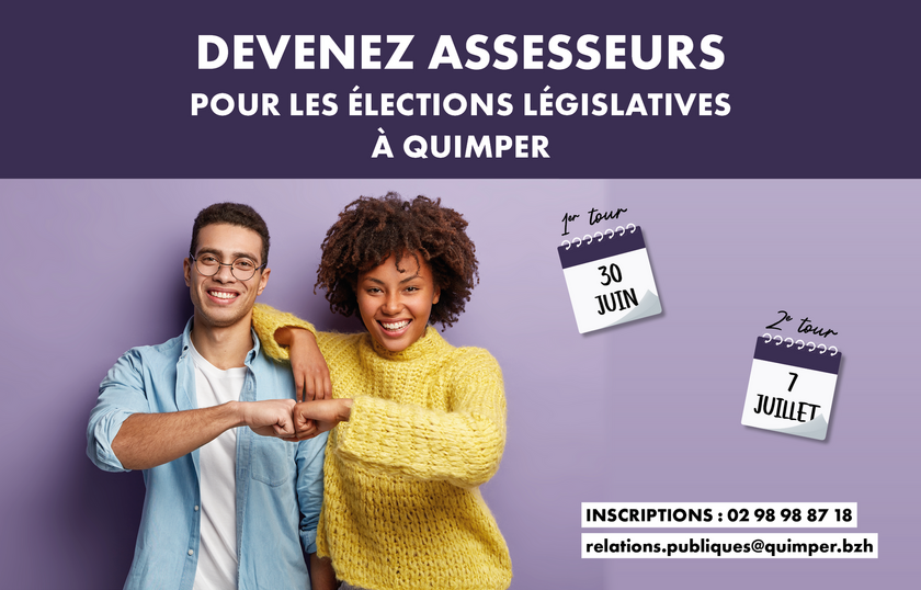 Elections législatives : devenez assesseurs  les 30 juin et 7 juillet !