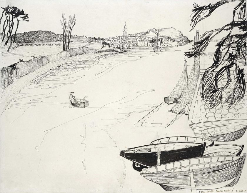 Don d’un dessin de Françoise Gilot au musée